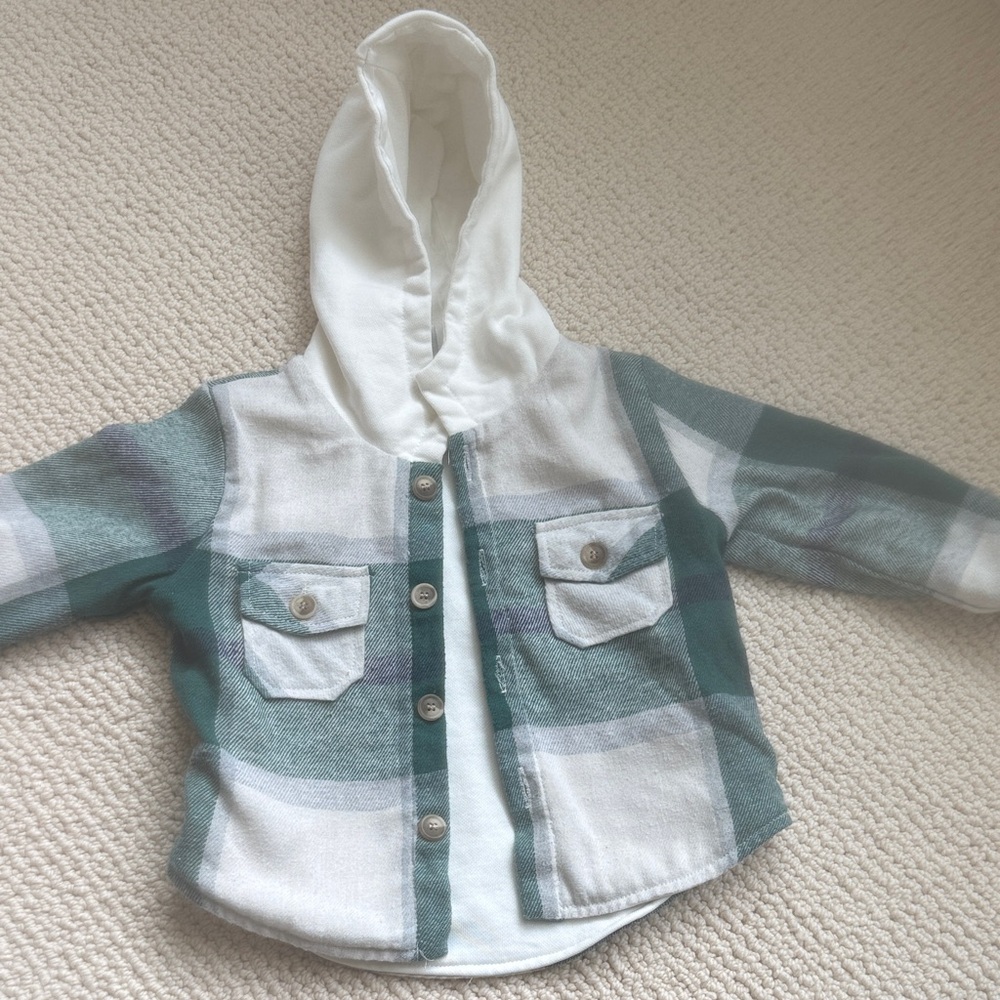 Kids Plaid Hoodie with Pockets